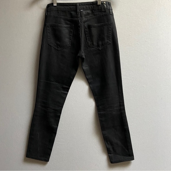 R13 Alison Cropped Made In Italy Japanese Dark Denim Jeans Sz 25 - Picture 3 of 15